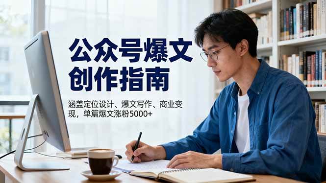 公众号爆文创作指南,涵盖定位设计+爆文写作+商业变现,单篇爆文涨粉5000+ 公众号爆文创作指南,涵盖定位设计+爆文写作+商业变现,单篇爆文涨粉5000+