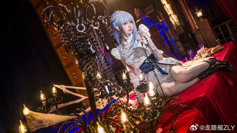 cosplay镜流也和大家一起过了一次万圣节呢！这套万圣节OC装扮怎么样？星穹铁道镜流@走路摇ZLY