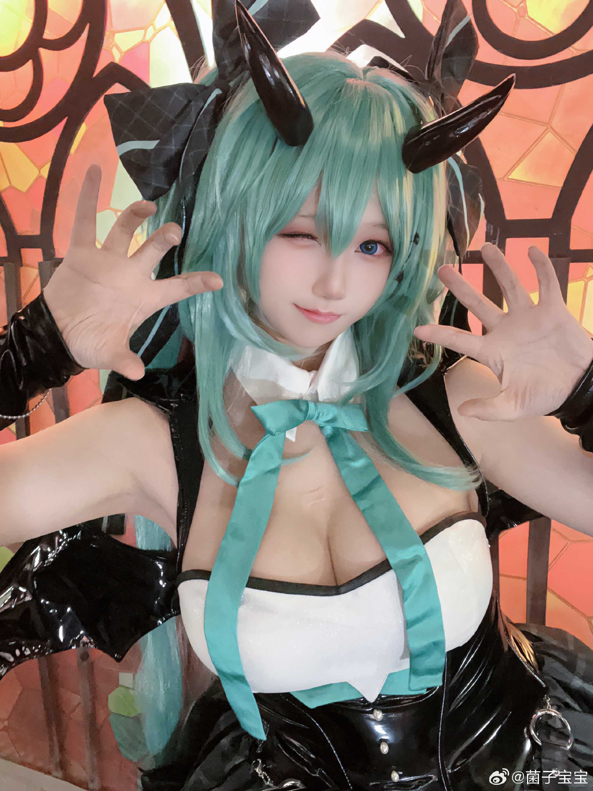 cosplay不给糖就捣蛋初音未来miku@菌子宝宝