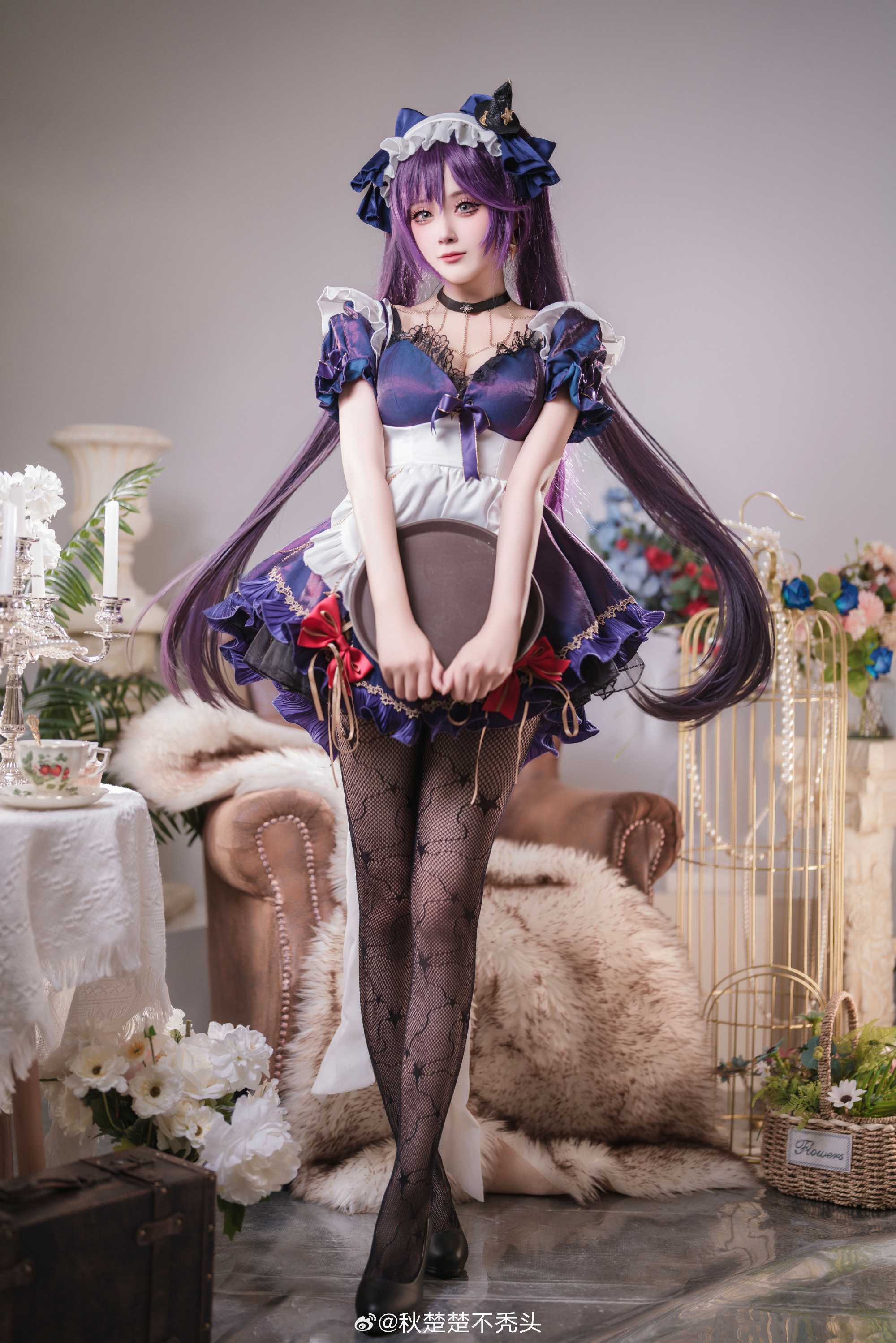 COSPLAY给你留了早餐哦❤️原神莫娜女仆@秋楚楚不秃头