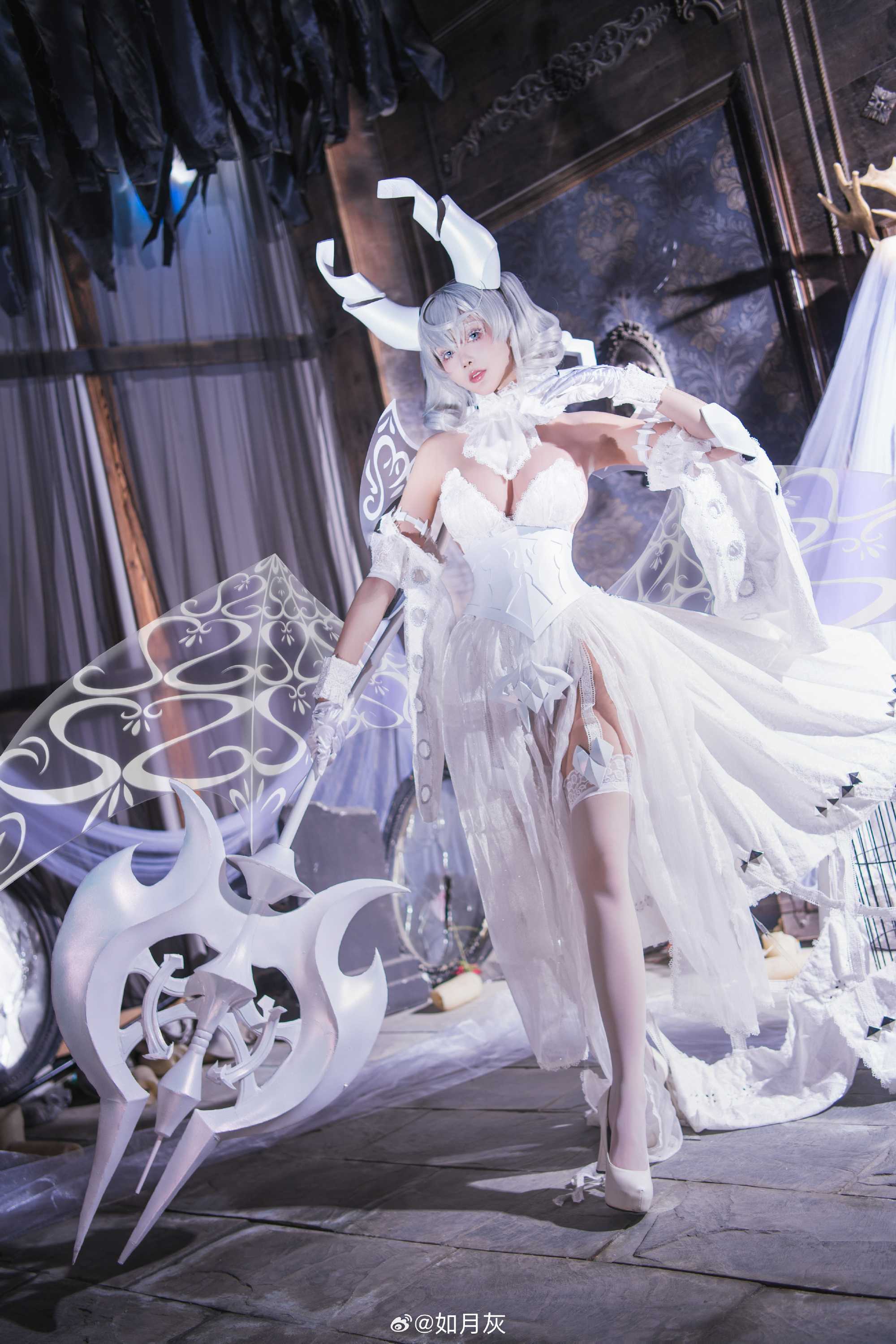 cosplay游戏王白银城拉比林斯白银姬@如月灰