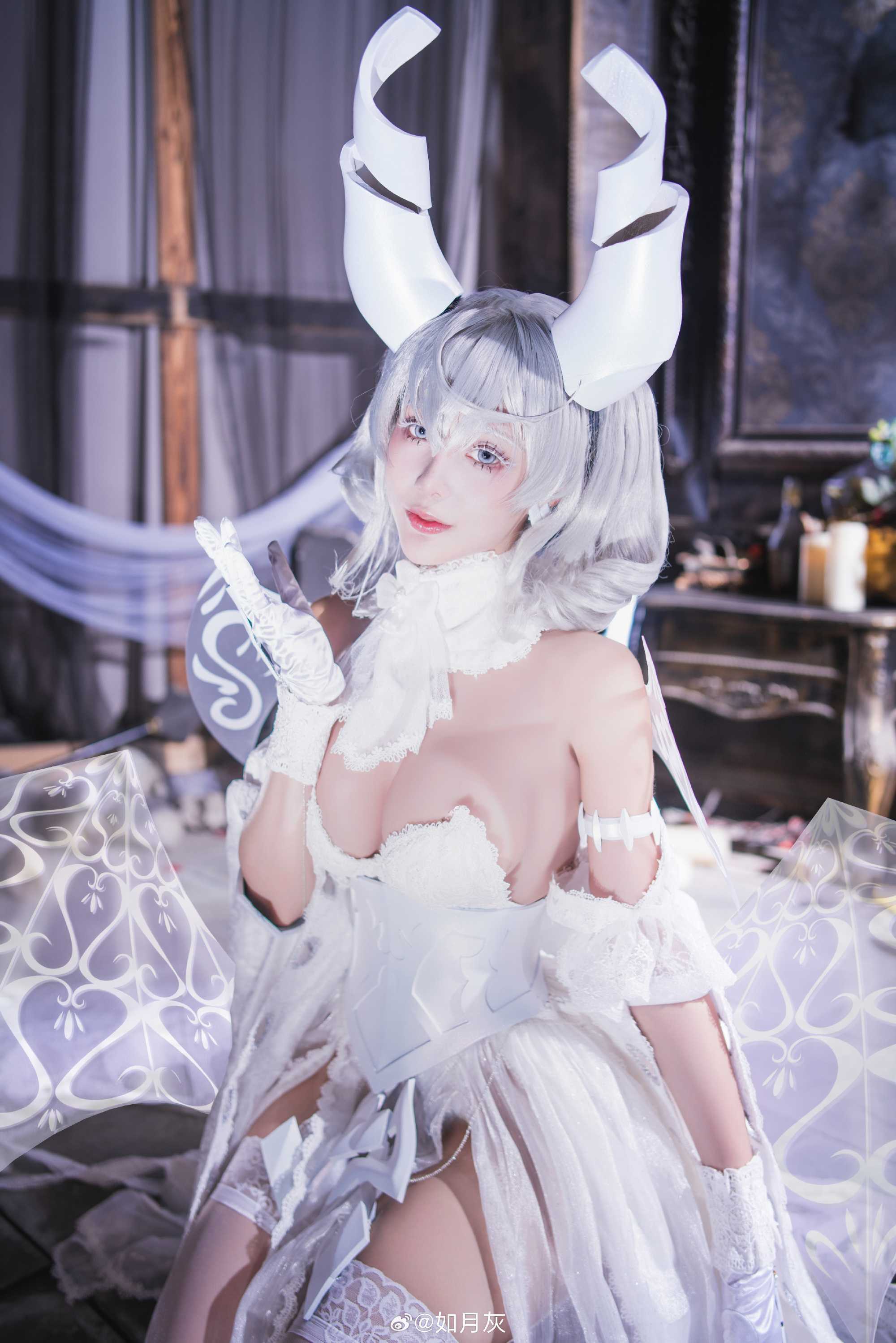 cosplay游戏王白银城拉比林斯白银姬@如月灰