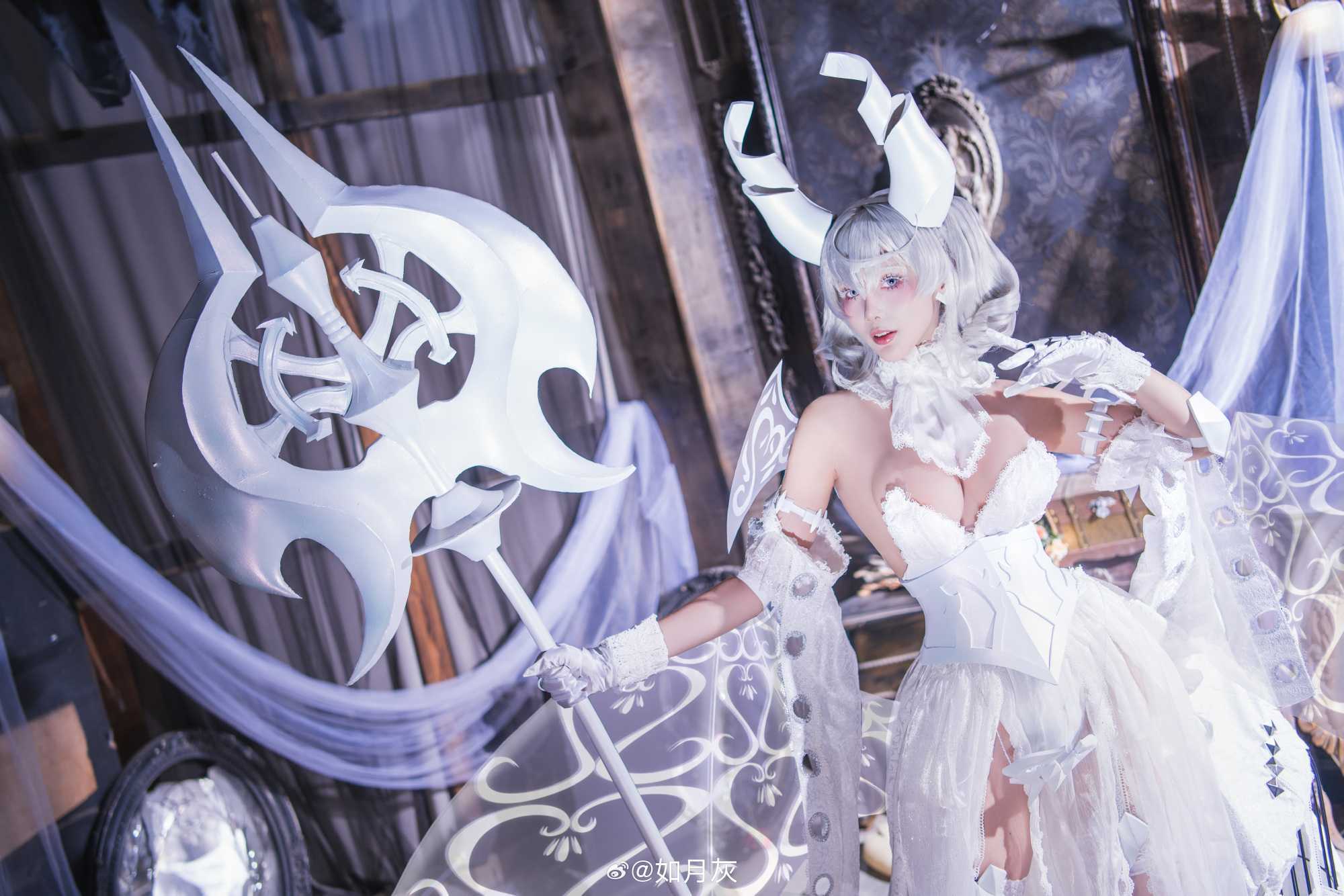 cosplay游戏王白银城拉比林斯白银姬@如月灰