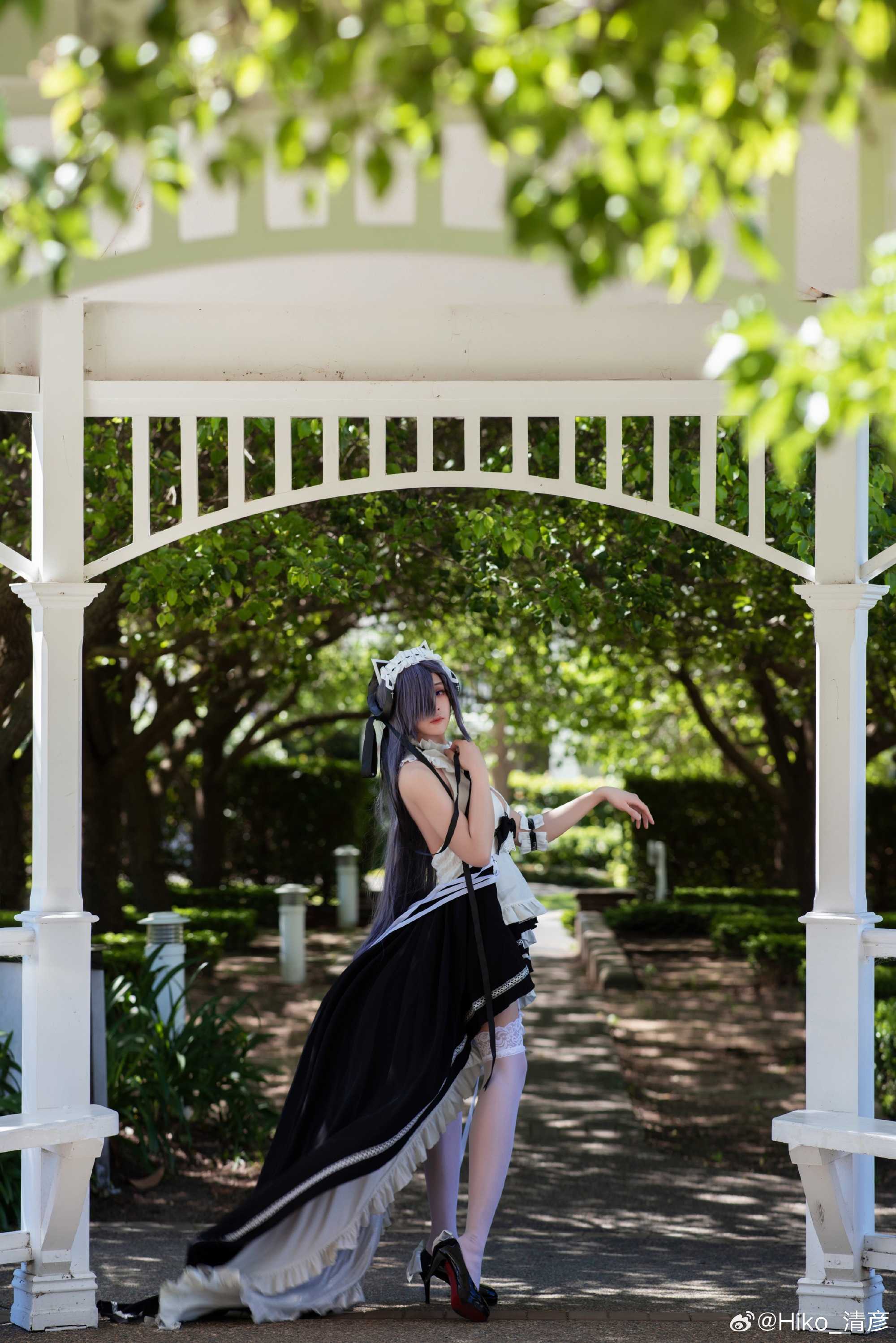 COSPLAY尽情地向你的女仆撒娇吧…\’主人\’碧蓝航线奥古斯特·冯·帕赫贝尔@Hiko_清彦