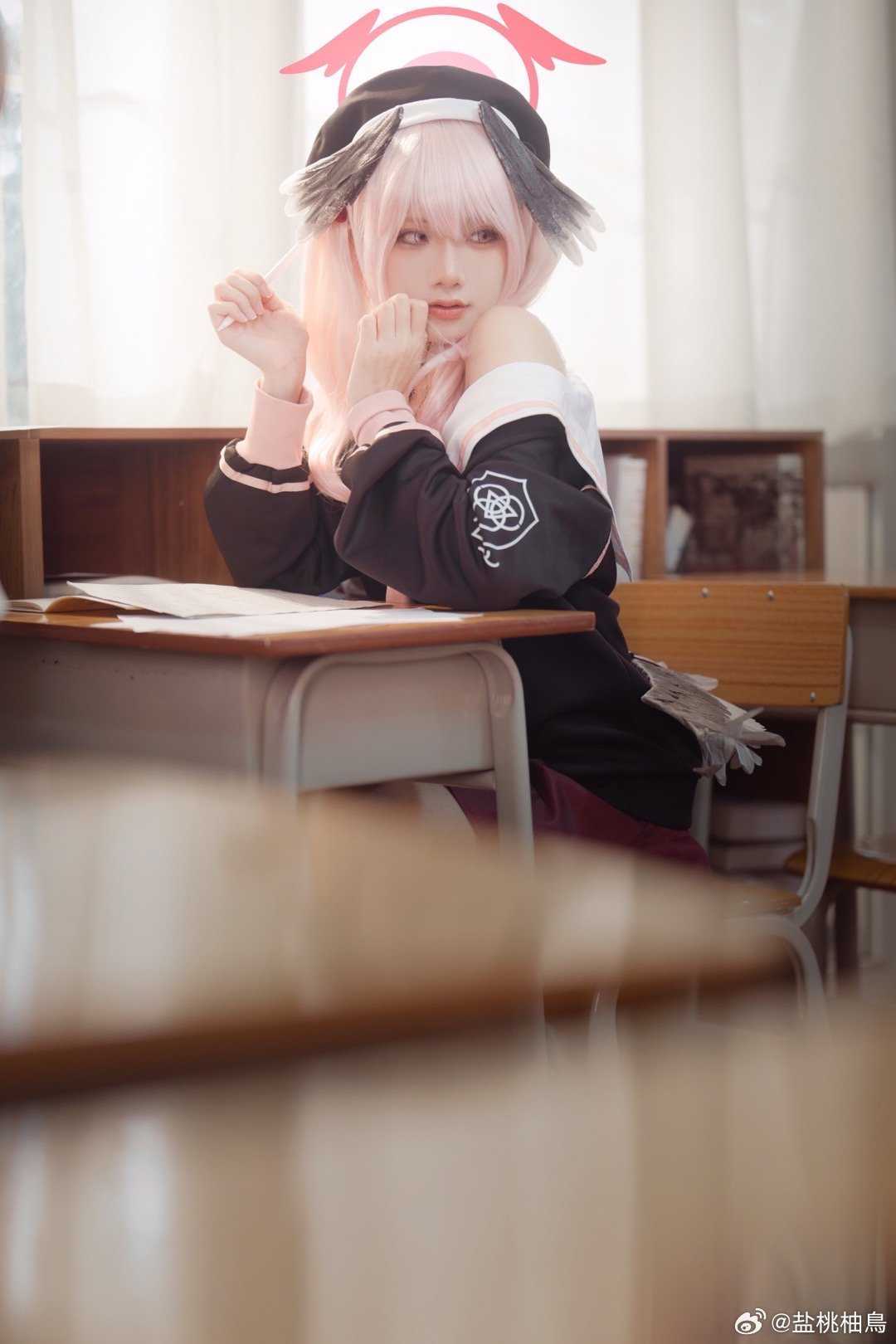 cosplay蔚蓝档案下江小春@盐桃柚鳥
