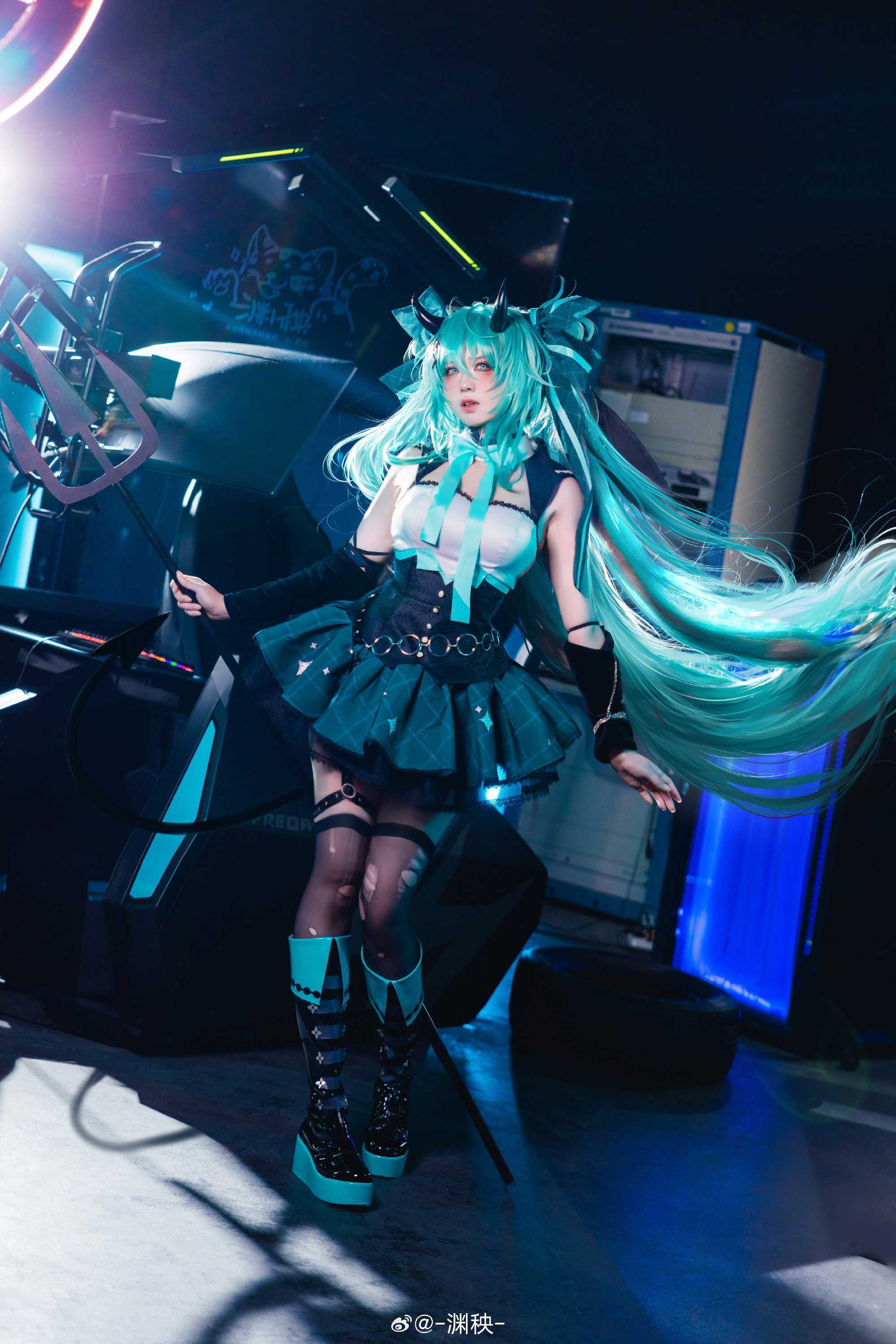 cosplay初音未来小浣熊cos@-渊秧-