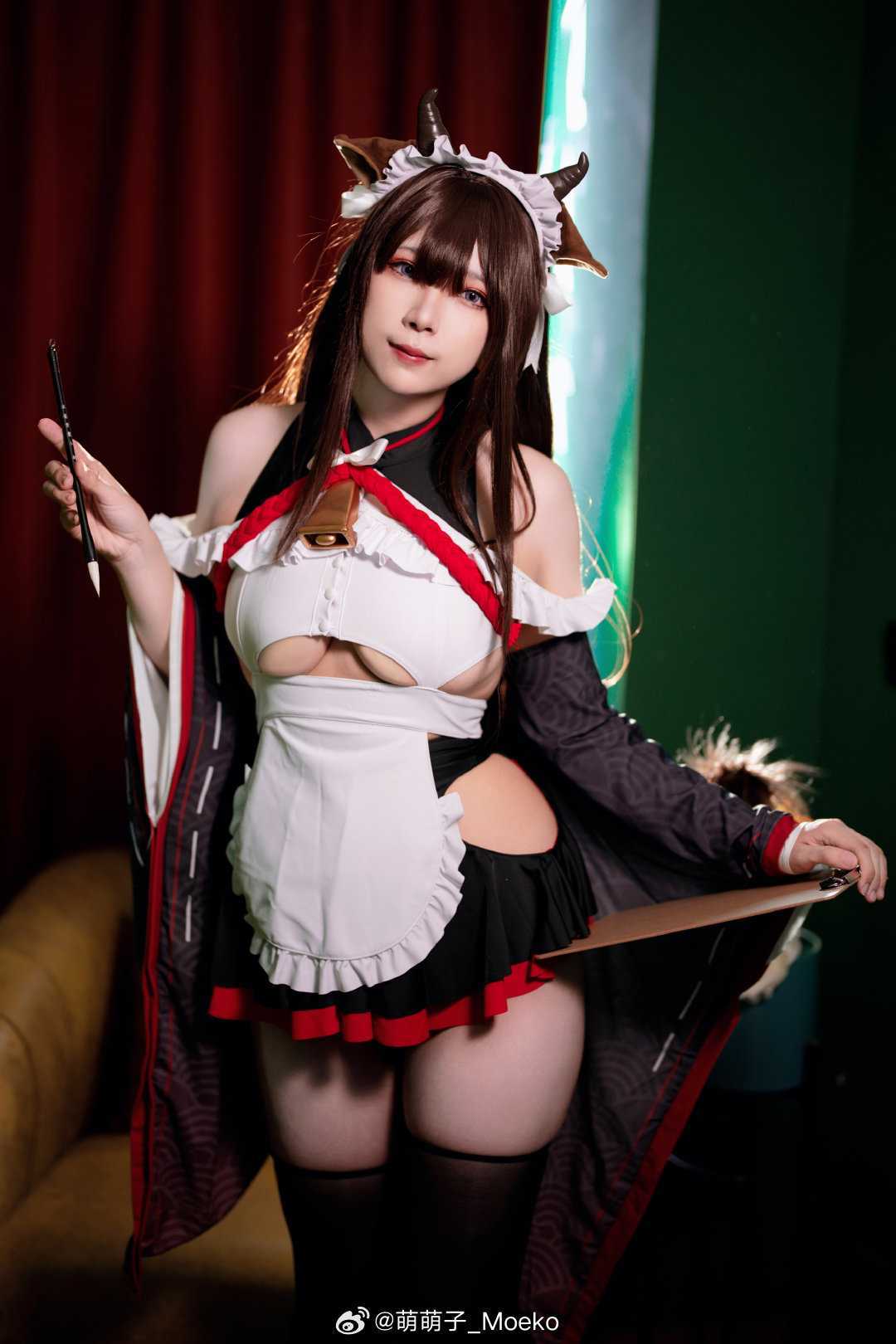 cosplay女仆小姐的工作比想象的难好多……樫野绊倒的迷糊女仆@萌萌子_Moeko