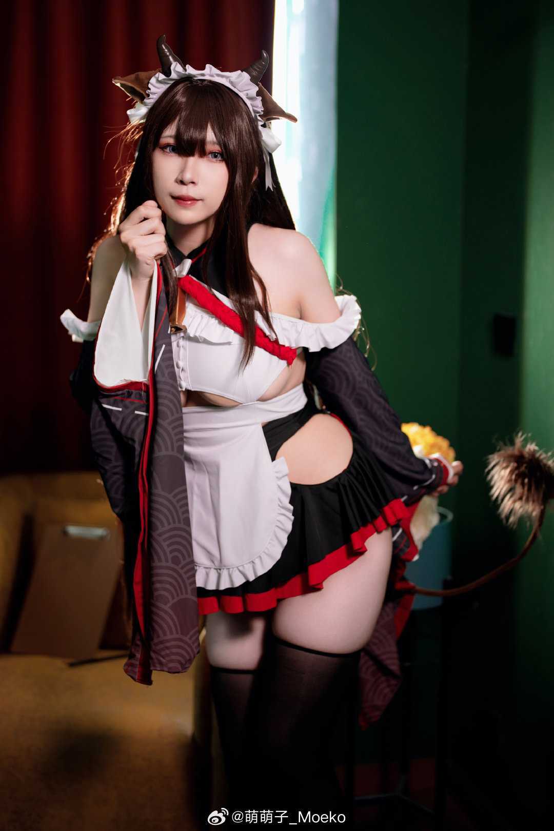cosplay女仆小姐的工作比想象的难好多……樫野绊倒的迷糊女仆@萌萌子_Moeko