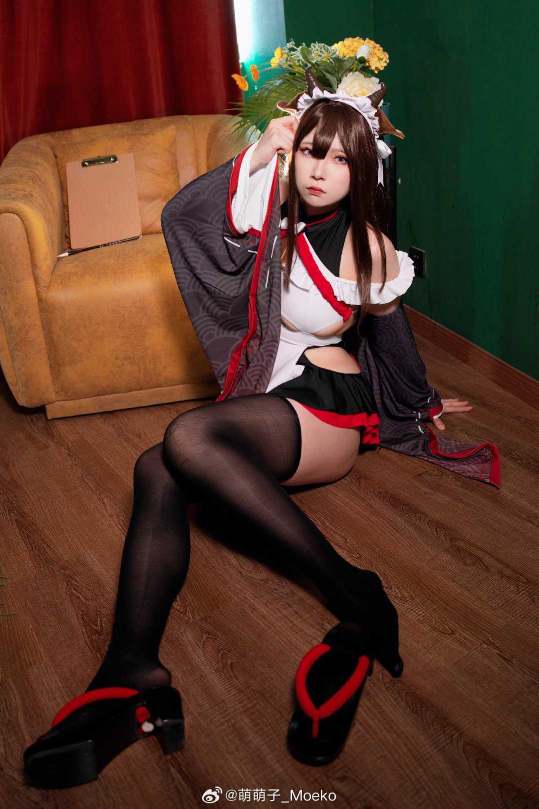 cosplay女仆小姐的工作比想象的难好多……樫野绊倒的迷糊女仆@萌萌子_Moeko