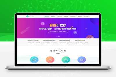 微信小程序开发代理展示销售网站pbootcms模板 软件开发公司网站源码下载