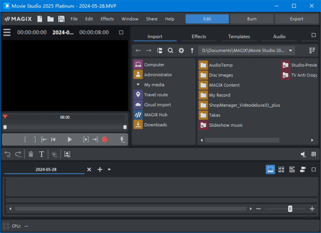 MAGIX Movie Studio Platinum 2025(视频编辑软件) v24.0.1.239