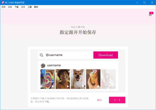 4K Tokkit(tiktok视频下载器) v25.4.0.1066 多语便携版