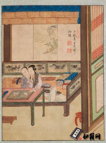 古籍《春宫画册. 十二幅》 清. 陈邦华绘. 绢本设色. 海外私人收藏