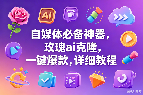 玫瑰克隆神器，一键爆款ai工具，自媒体必备，60多个的功能，详细教程