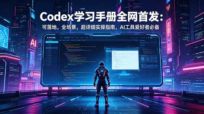 Codex学习手册全网首发:可落地,全场景,超详细实操指南,AI工具爱好者必备