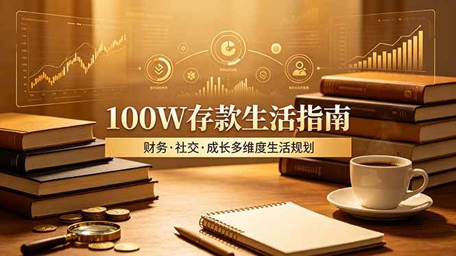 付费文章：100W存款生活指南，如何从财务、社交、成长等维度规划自己的生活