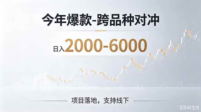 2026创业新风口—跨品种对冲震撼首发！日收益2000-6000+，项目绿色长久，安全稳健