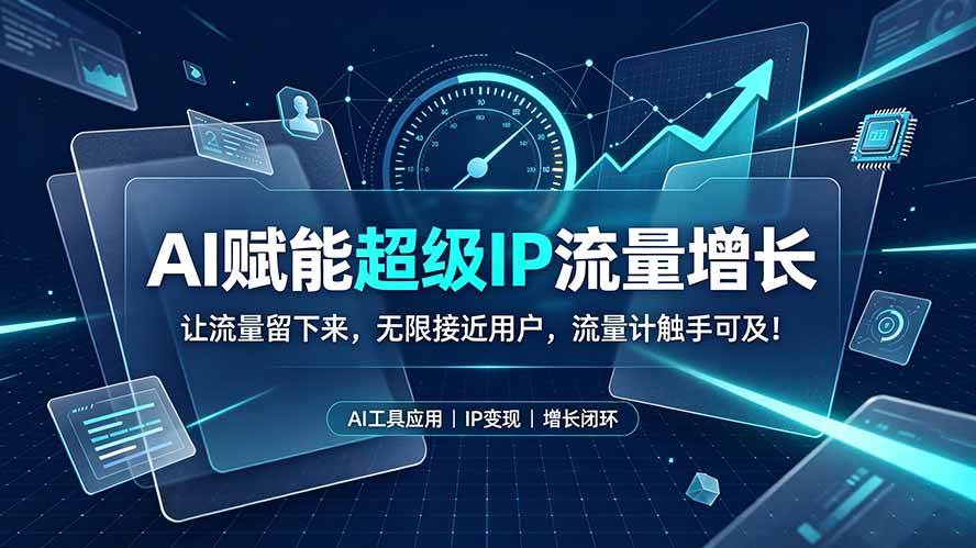 AI赋能超级IP流量增长：让流量留下来，无限接近用户，流量计触手可及！