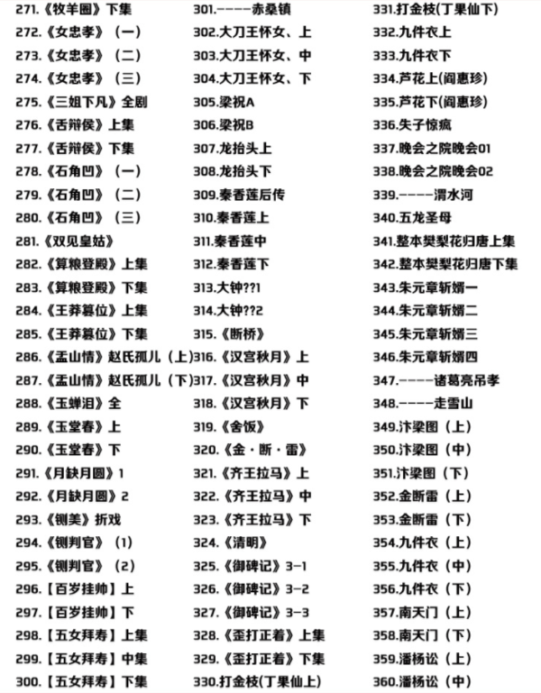 山西晋剧全本戏视频mp3合集 山西晋剧全本戏视频mp3合集