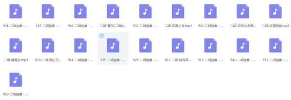 二胡音频打包欣赏,全套视频教程学习资料 二胡音频打包欣赏,全套视频教程学习资料